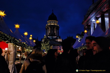 A busy Gendarmenmarkt Christmas market